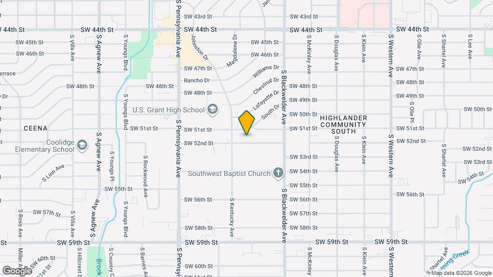 1421 SW 52nd St Map and Location Details