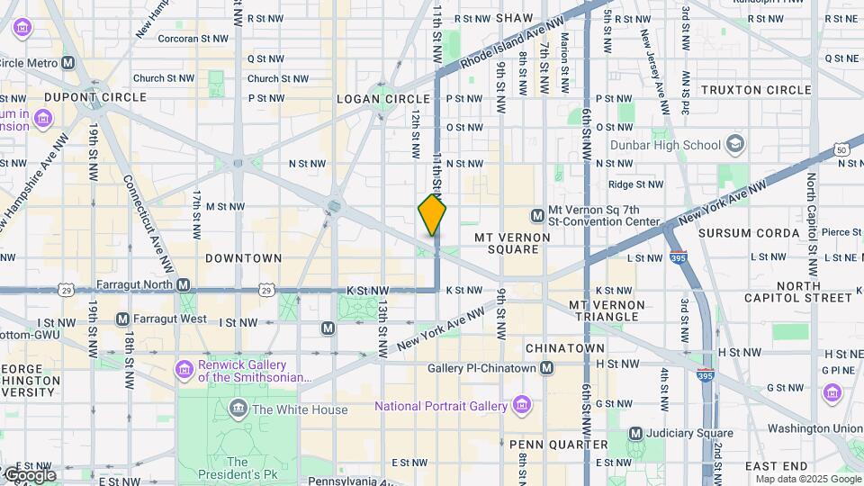 1101 L St NW Map and Location Details