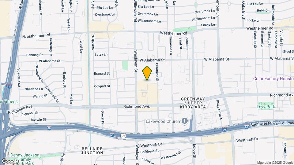 3333 Weslayan St Map and Location Details