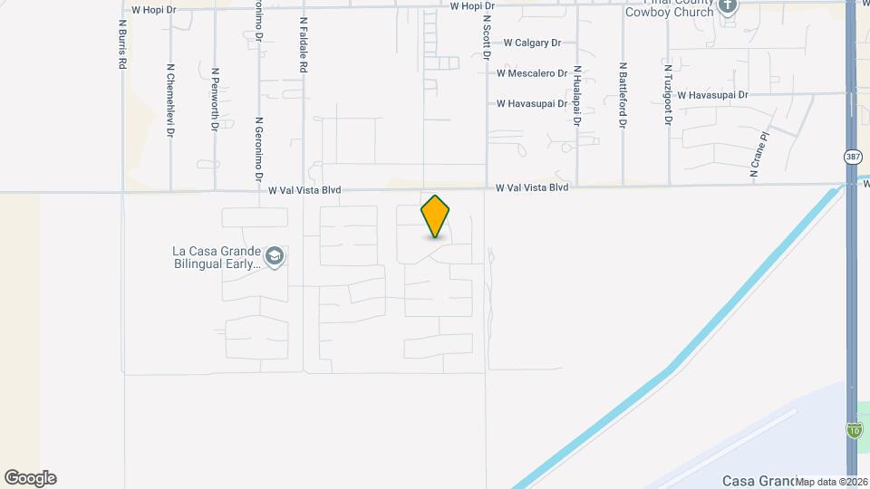 1058 W Avalon Canyon Dr Map and Location Details