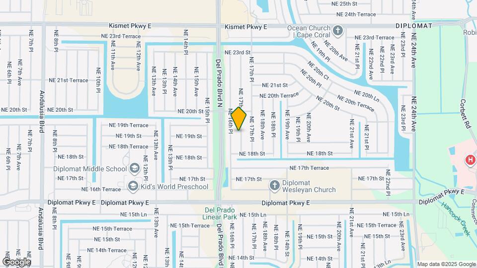 1826 NE 17th Ave Map and Location Details