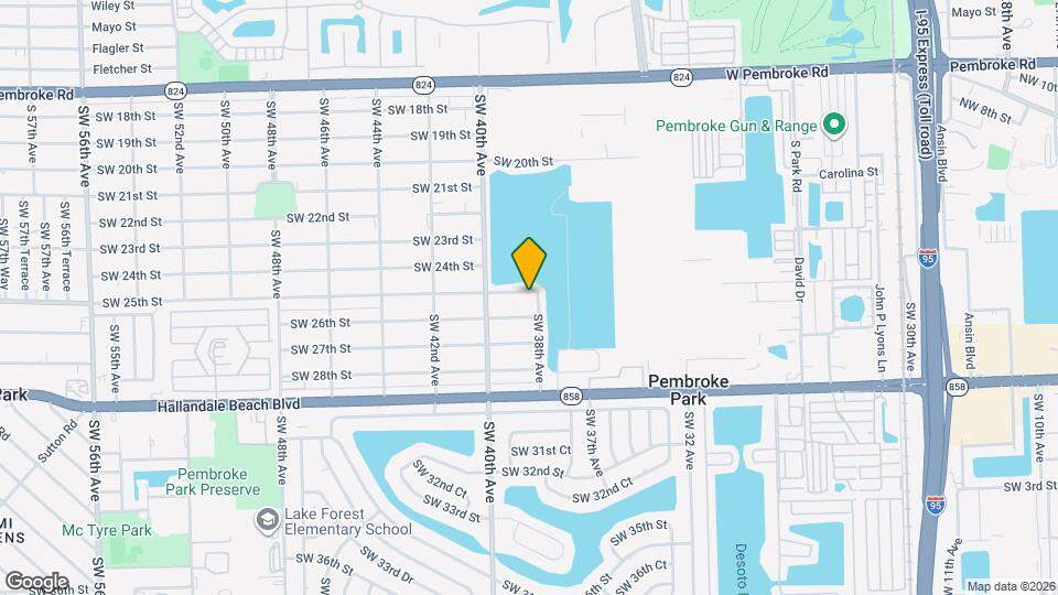 3810 SW 25th St Map and Location Details