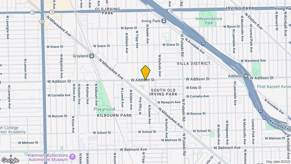 4209 W Addison St-Unit -3N Mapa y Detalles de la Ubicación