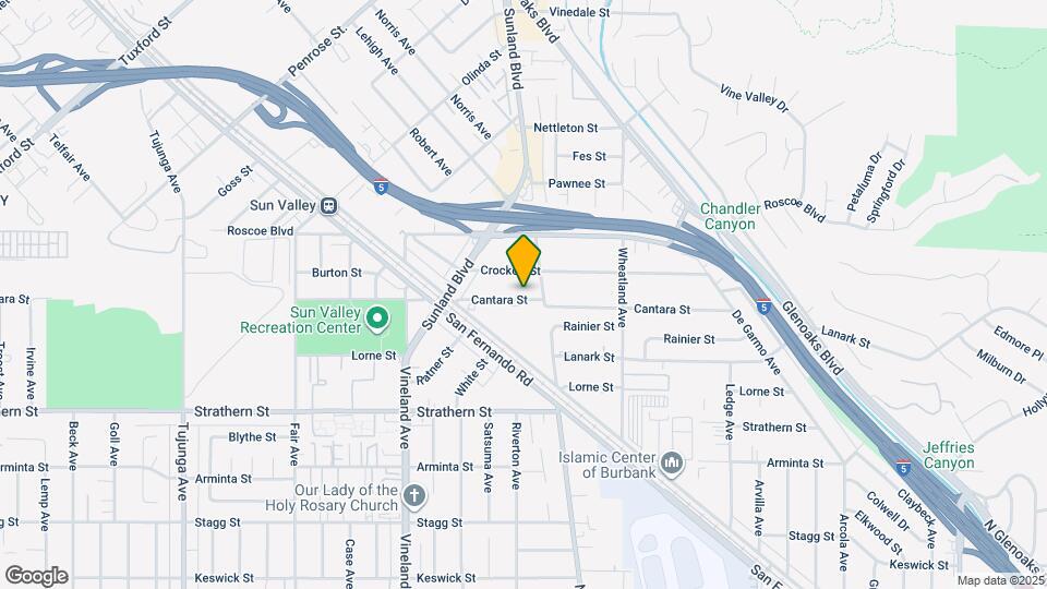 10823 Cantara St Map and Location Details