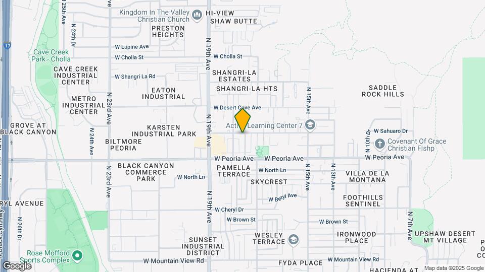 1725 W Sahuaro Dr Map and Location Details