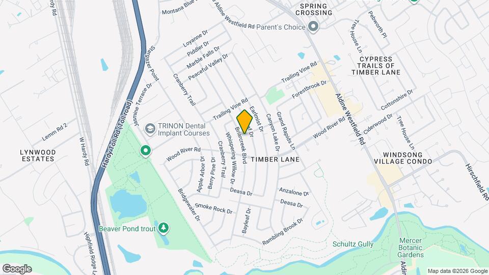 23230 Briarcreek Blvd Map and Location Details