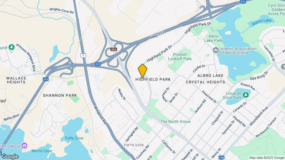 90 Highfield Park Dr Map and Location Details