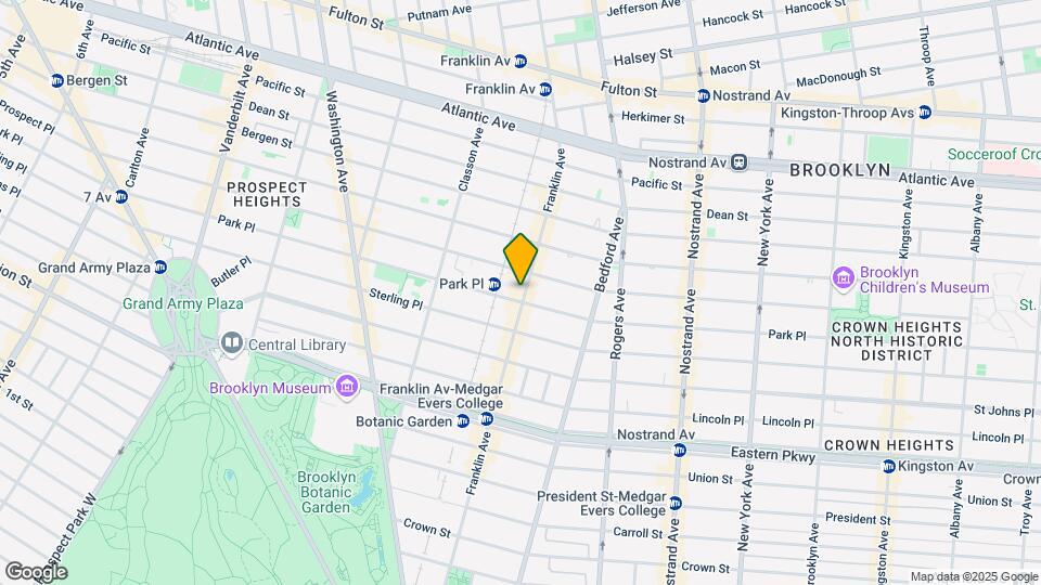 637 Park Pl Map and Location Details