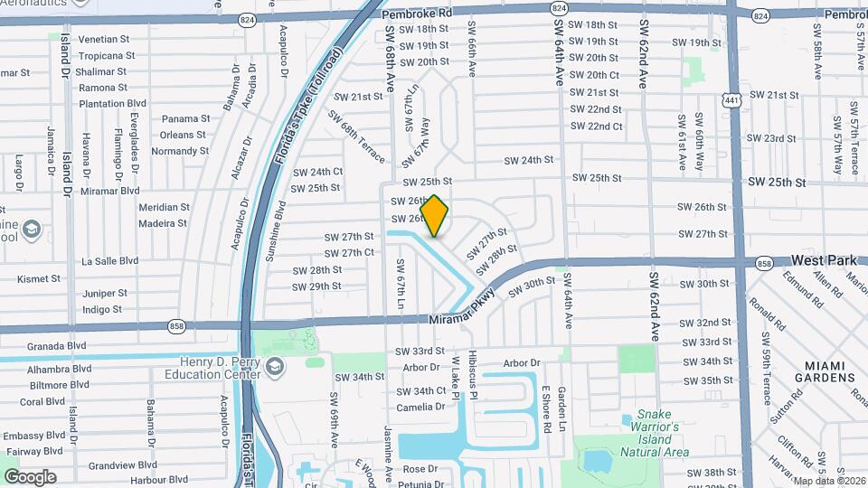 2636 SW 66th Ter Map and Location Details