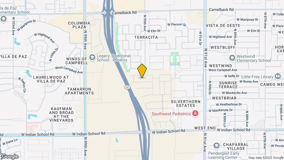 9510 W Roma Ave Mapa y Detalles de la Ubicación