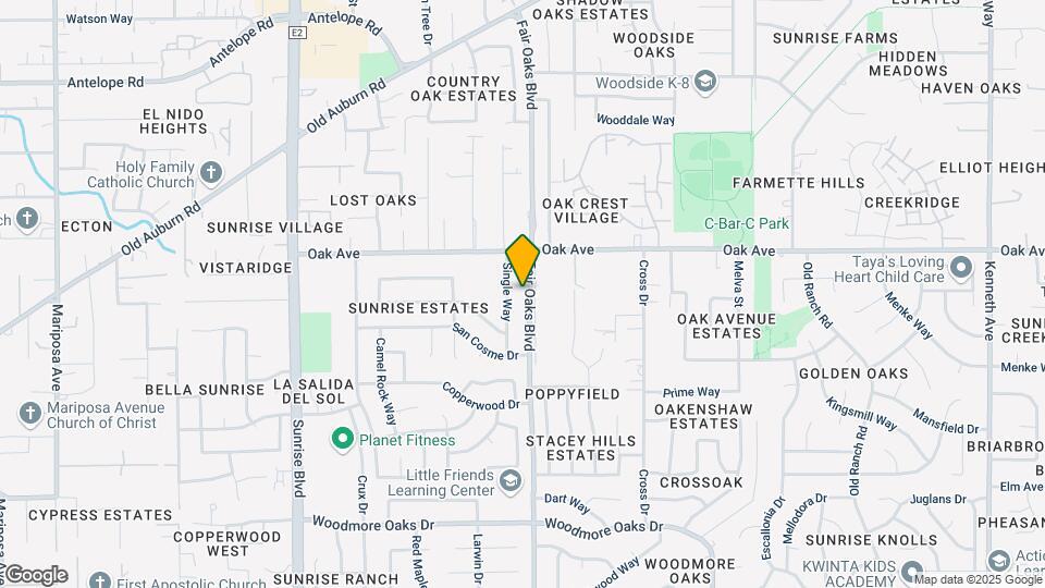 13637 Fair Oaks Blvd Map and Location Details