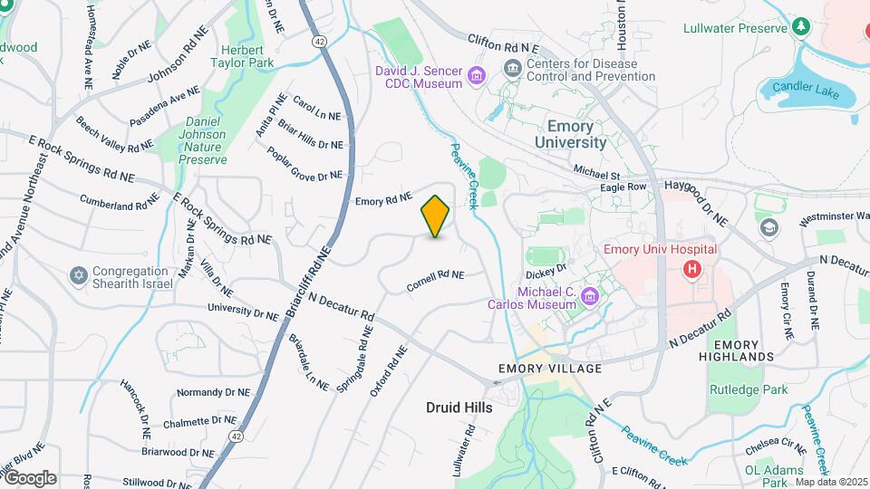 1491 Emory Rd NE Mapa y Detalles de la Ubicación