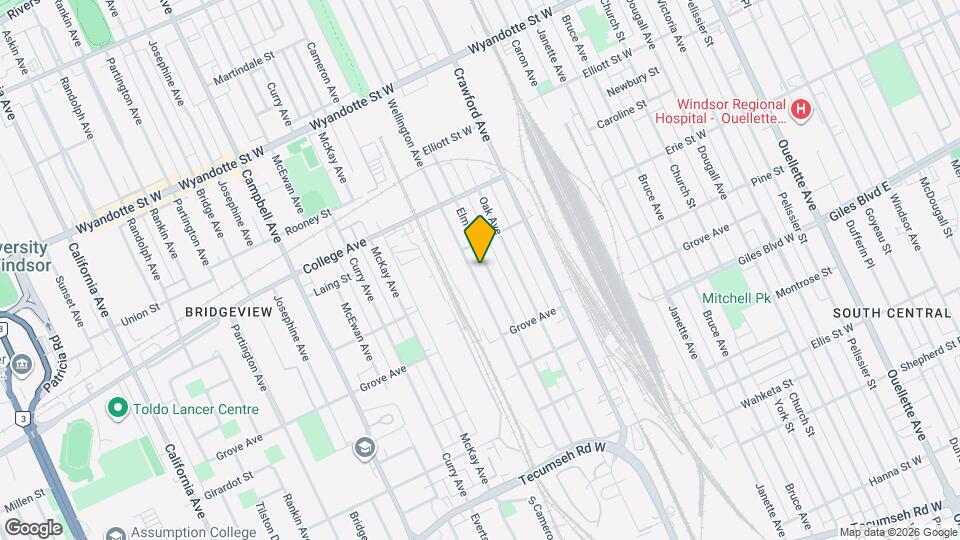 1035 Elm Ave Map and Location Details