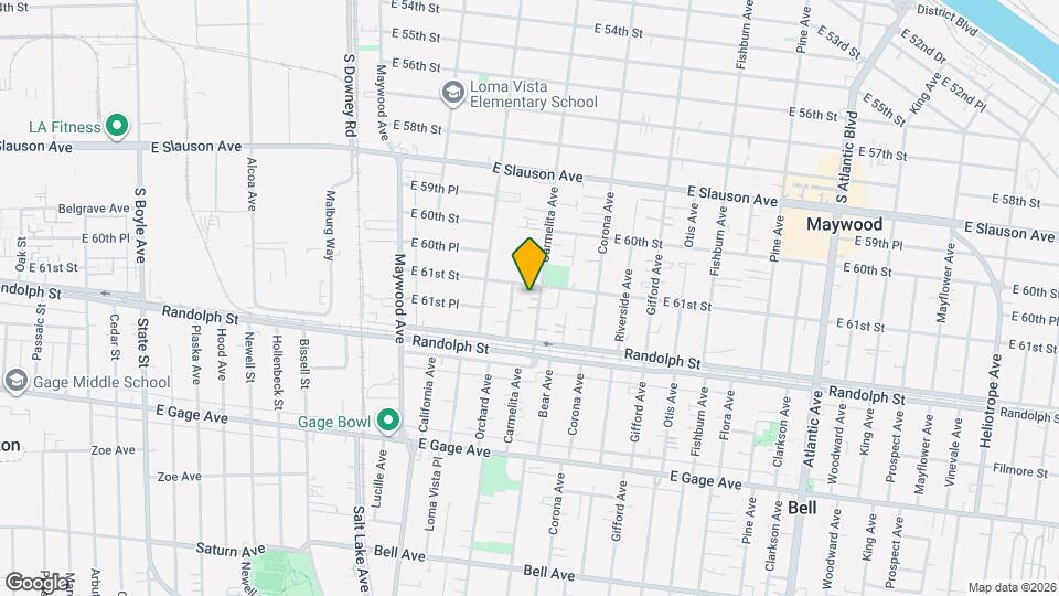 6115 Carmelita Ave Mapa y Detalles de la Ubicación