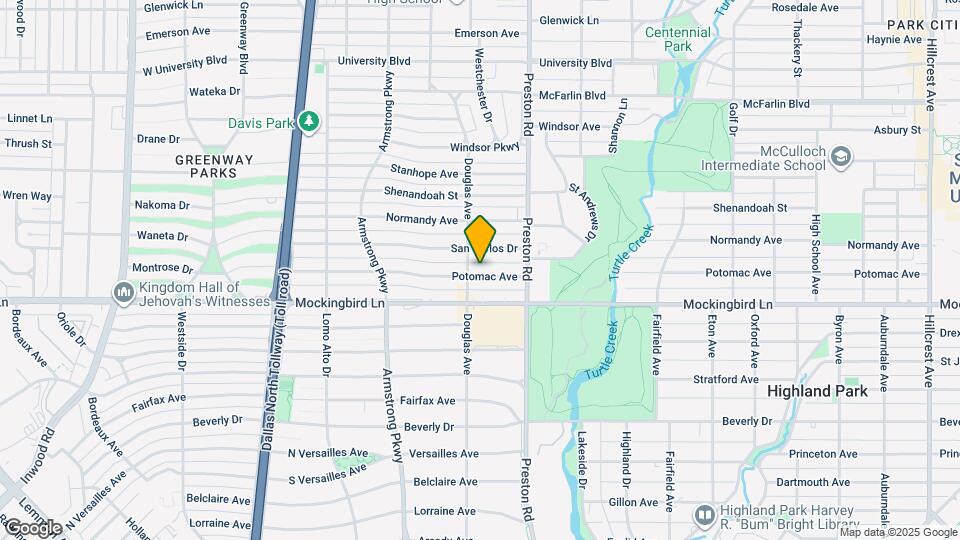 4244 Potomac Ave Map and Location Details