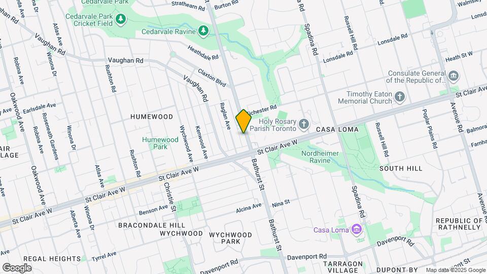 1500 Bathurst St Map and Location Details