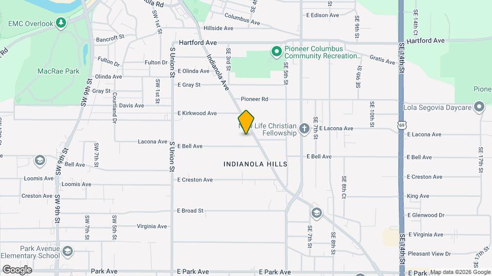 2414 Indianola Ave Map and Location Details