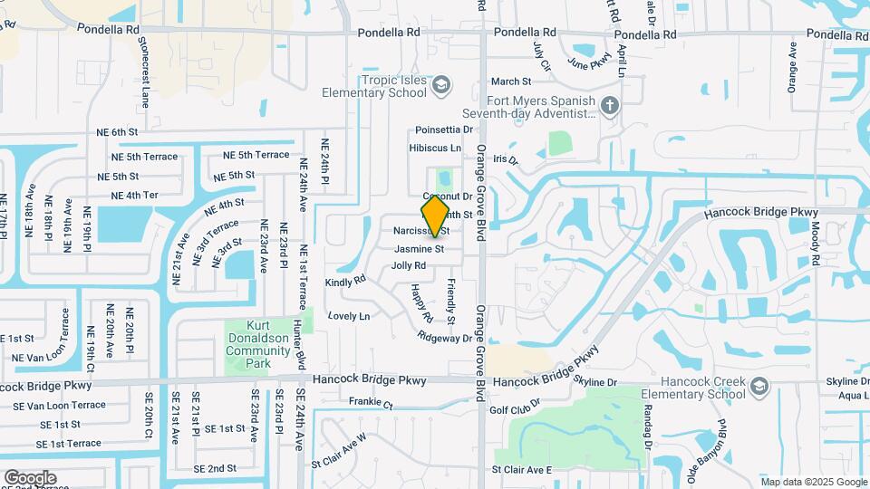 930 Jasmine St Map and Location Details