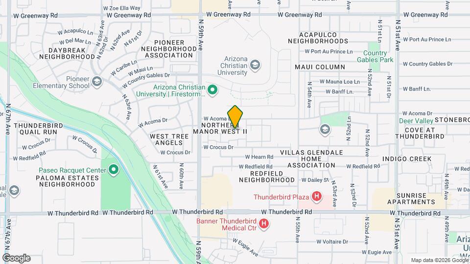 14460 N 57th Dr Mapa y Detalles de la Ubicación
