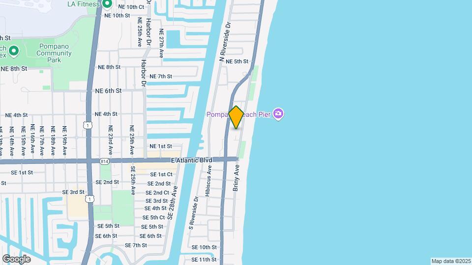 111 N Pompano Beach Blvd Map and Location Details