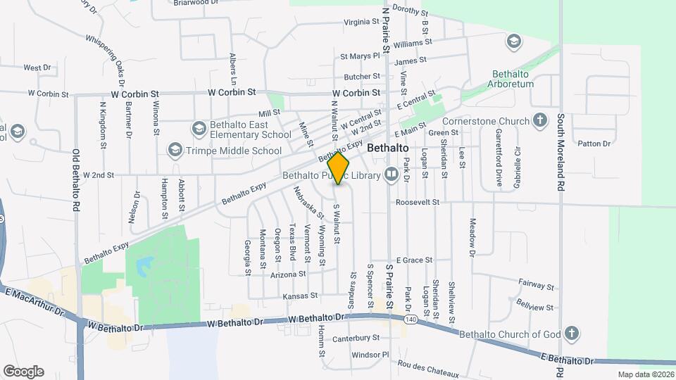 305 S Walnut St Map and Location Details