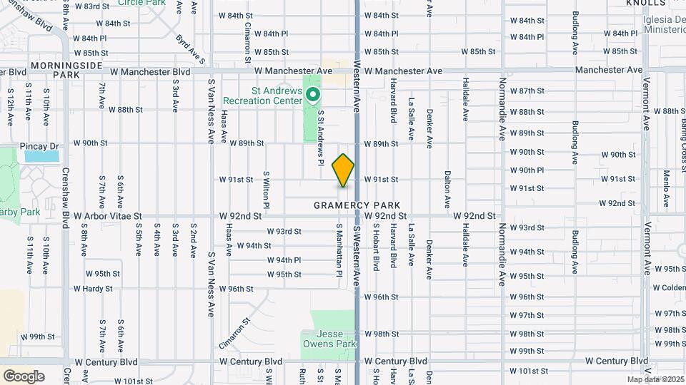 9118 S Manhattan Pl Map and Location Details