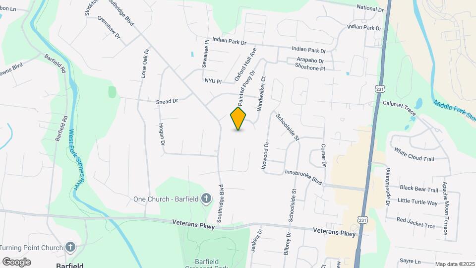 2927 Painted Pony Dr Mapa y Detalles de la Ubicación