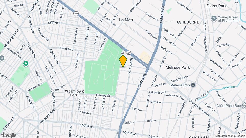 7101 N 15th St Map and Location Details