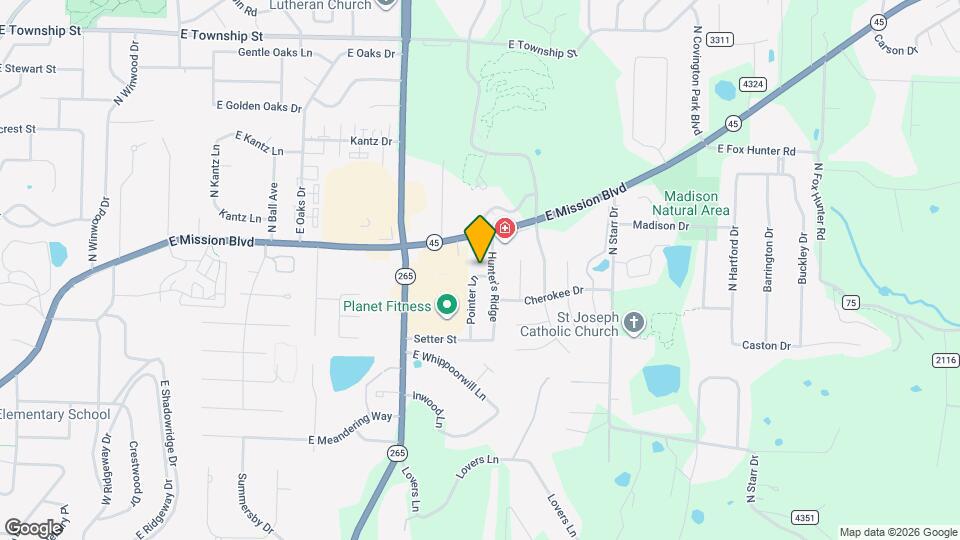 1853 Pointer Ln Map and Location Details