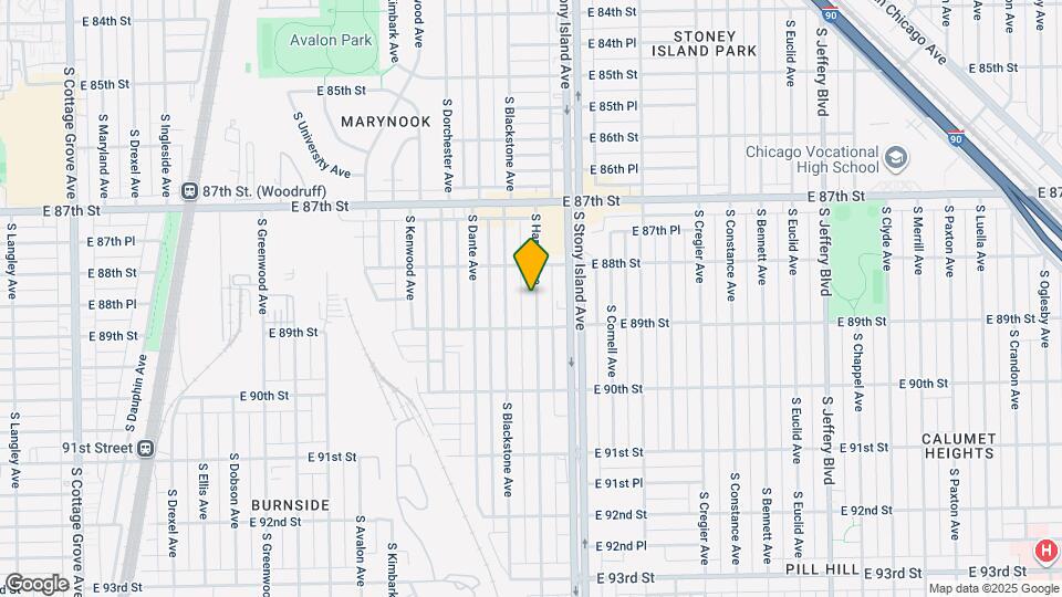 8832 S Harper Ave Map and Location Details