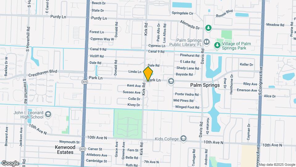 3962 Park Ln Map and Location Details