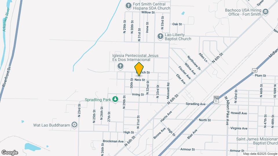 3021 Neis St Map and Location Details