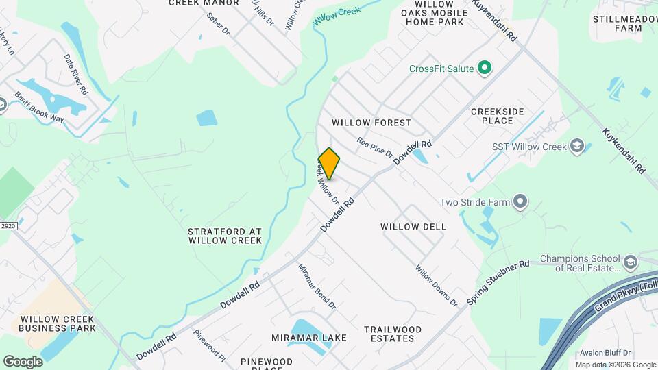 8835 Creek Willow Dr Mapa y Detalles de la Ubicación