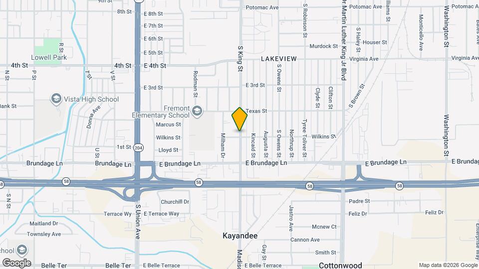 104 S Kincaid St Map and Location Details