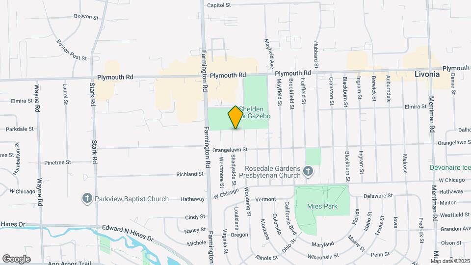 9928 Shadyside St Map and Location Details