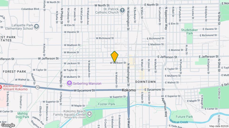 423 N Webster St Map and Location Details