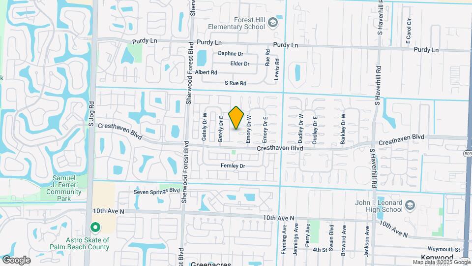 2725 Emory Dr W Map and Location Details