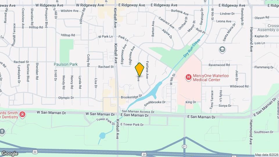 2787 Crestline Ave Map and Location Details