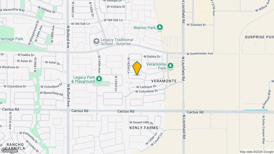 14216 W Rosewood Dr Map and Location Details