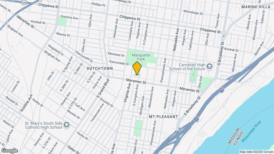 4145 S Compton Ave Map and Location Details