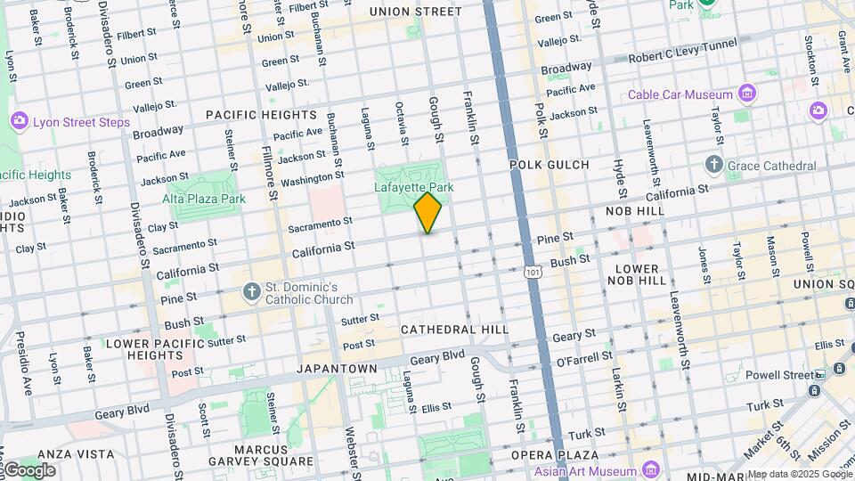 1987 California St Mapa y Detalles de la Ubicación