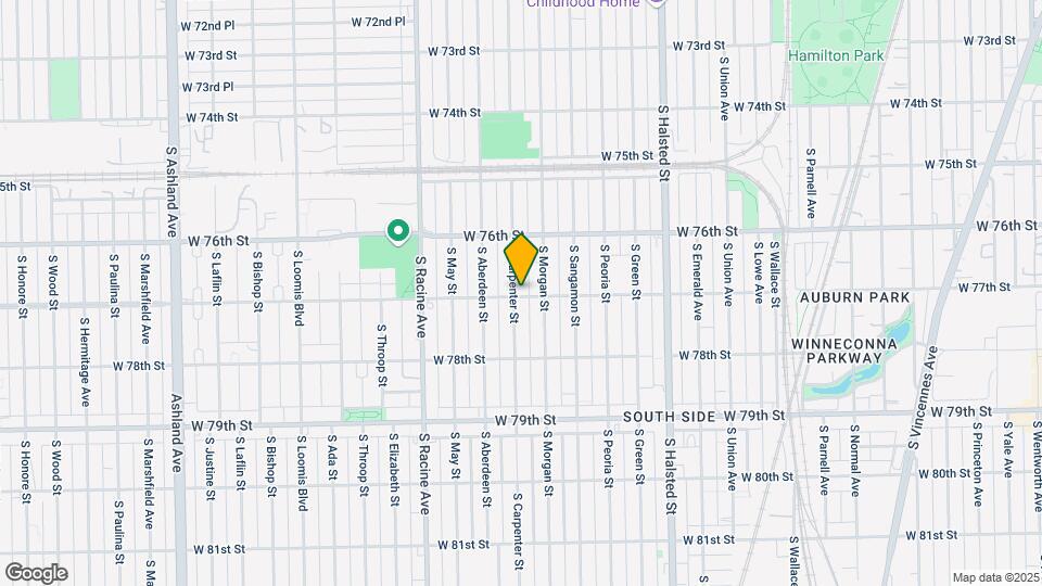 7655 S Carpenter St Mapa y Detalles de la Ubicación