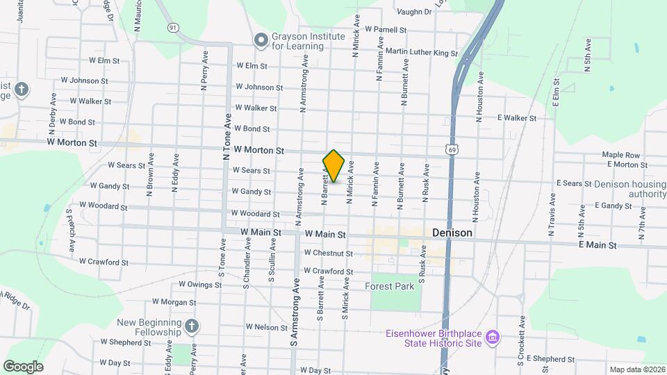 621 W Gandy St Map and Location Details