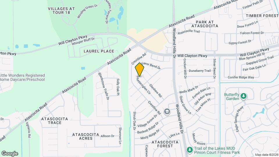 17522 Huntersglen Cir Map and Location Details