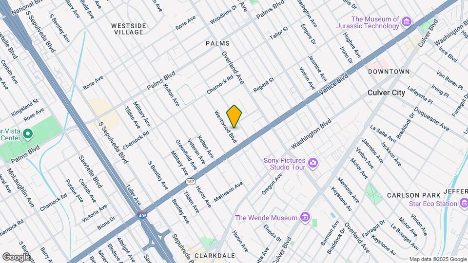 3744 Westwood Blvd Map and Location Details