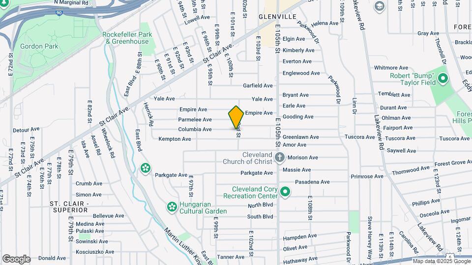 10112 Columbia Ave Map and Location Details