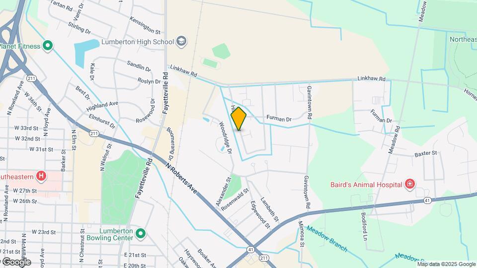 3601 Hillcrest Dr Map and Location Details