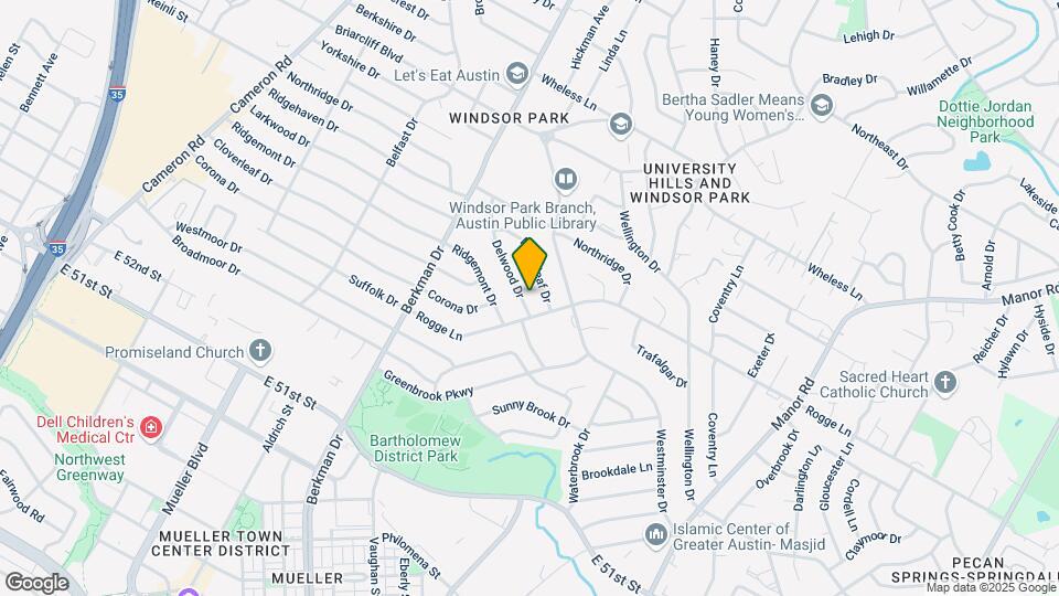 5505 Delwood Dr Map and Location Details