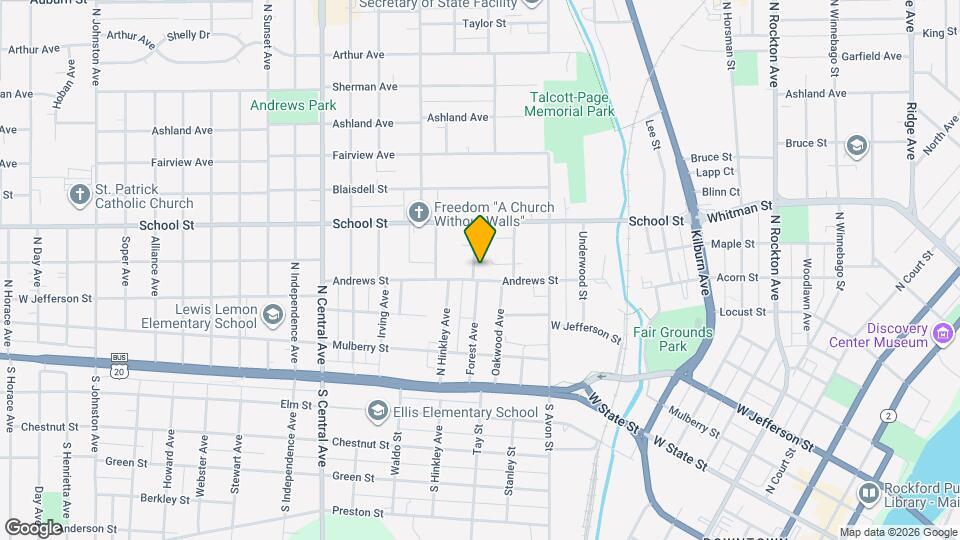 407 Forest Ave Map and Location Details