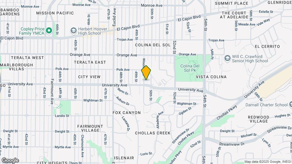 4019-4025 Winona Ave Mapa y Detalles de la Ubicación